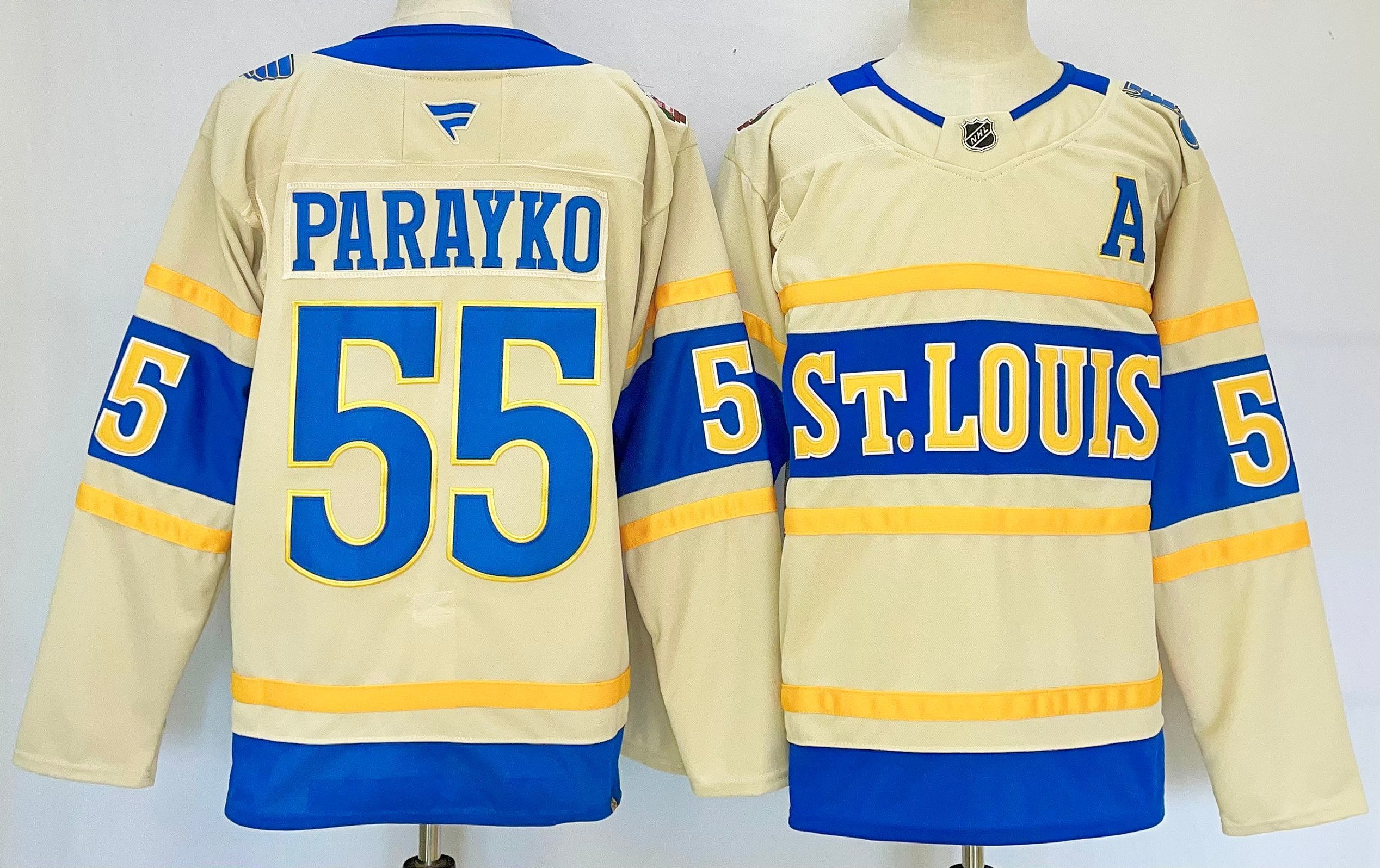 Men St.Louis Blues #55 Parayko Cream 2026 Adidias NHL Jersey style 001